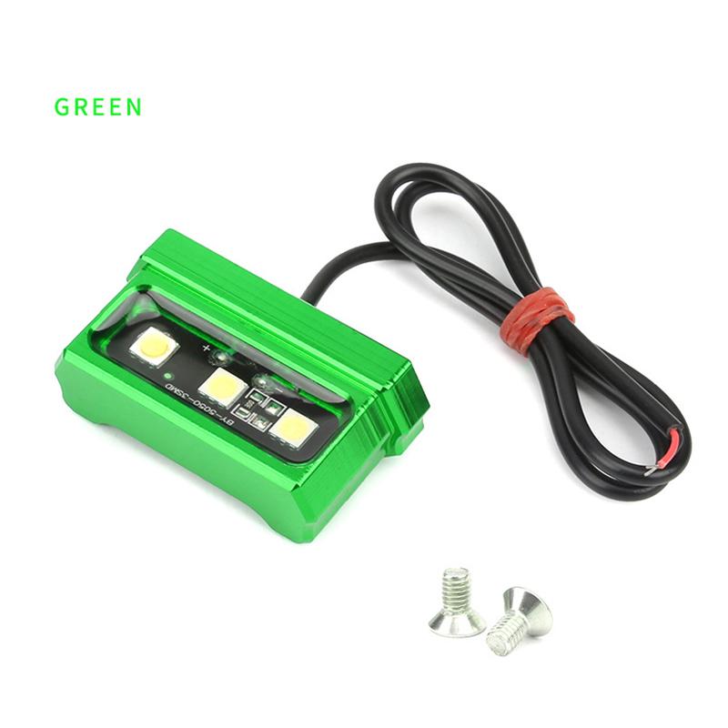 Éclairage LED décoratif pour plaque d'immatriculation de moto, feu arrière universel en alliage d'aluminium, éclairage pour support de plaque d'immatriculation d'avion