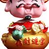 Chinesische Figur Gott des Reichtums Statue Sammlung Handwerk Feng Shui für Wohnzimmer Einweihungsgeschenk