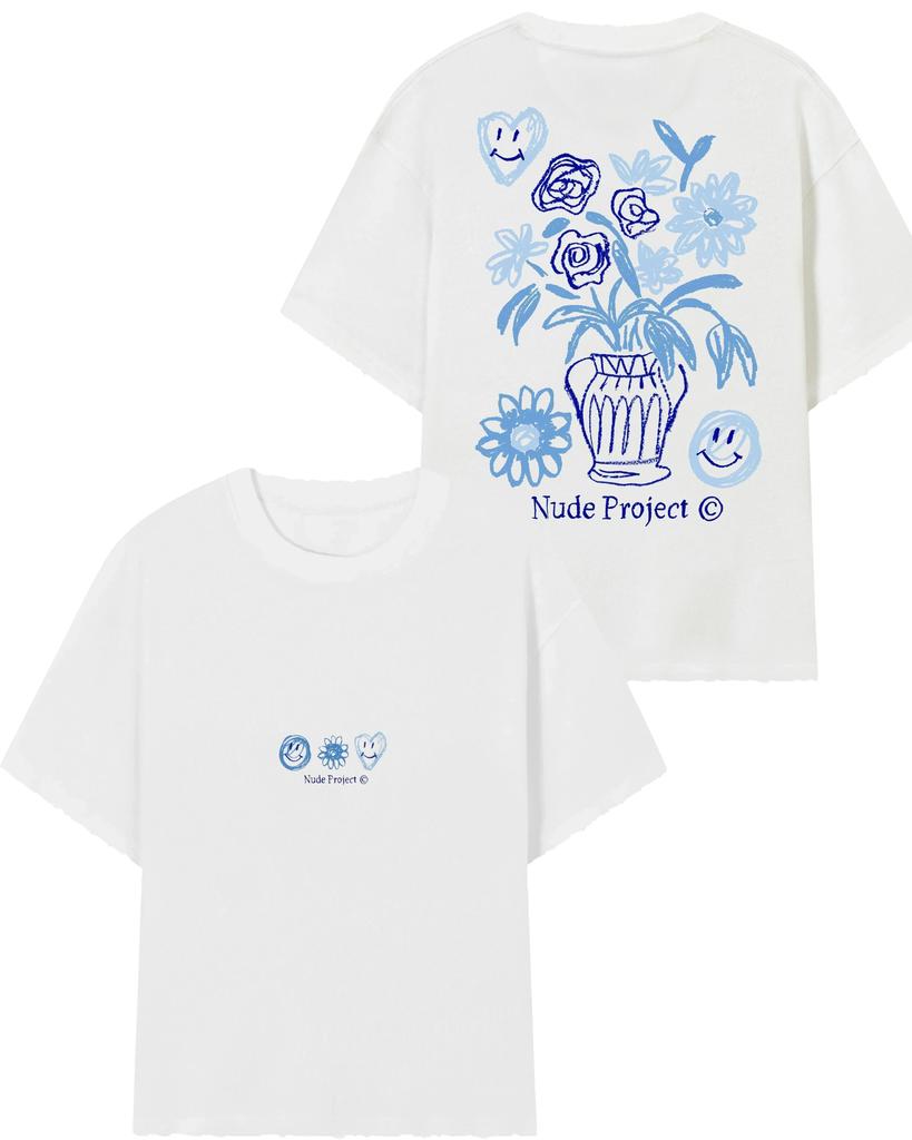 Letní novinka 2025 Dámské 100% bavlna Harajuku potisk Pánské krátký rukáv Vrtané Americká ulice Volné Krk Tričko Y2k