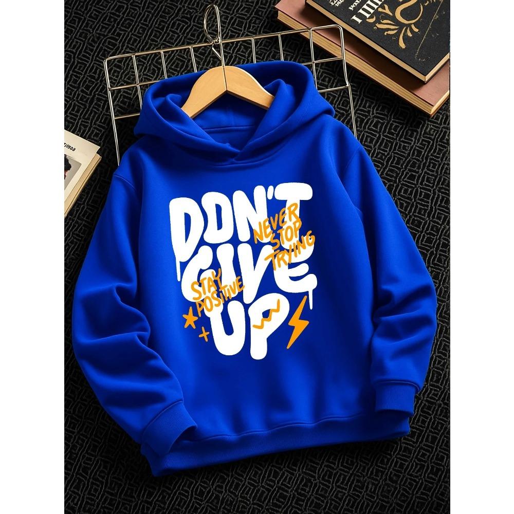Dětská mikina s potiskem písmen Graffiti Pulovr Mikina Chlapci Dívky Streetwear Ležérní Oversized Mikina s kapucí Podzim Zima