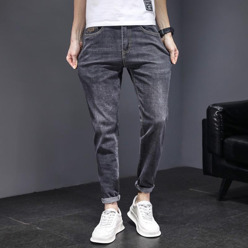 Men's Slim Fit Stretch Jeans - Stylish, Three-Dimensional, Straight Casual Pants