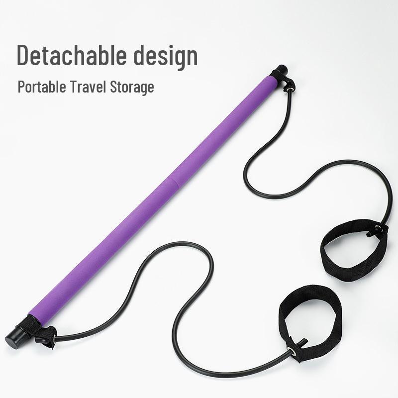 Home Pilates Stick & Elastikband für Damen-Yoga und Widerstandstraining