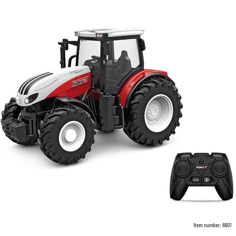 Children's Remote Control Harvester Tractor Toy - Educational Inertial Model for Kids 3+
