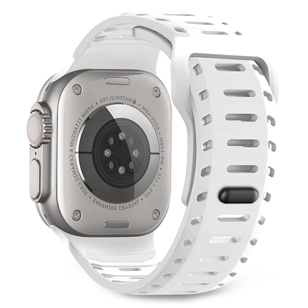 Silicone Band for Apple Watch Series 10 Ultra 9 8 7 SE 6 5 4 3 2 1 46mm 49mm 45mm 44mm 42mm Adjustable Watch Strap