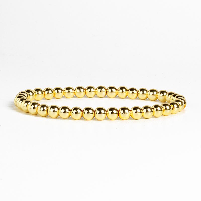 Fashion Gold color Hematite Bracelet Weight Loss Healthy Therapy Energy Hematite String Bracelet Female Armbandjes Dames Jewelry