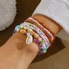 3/8 Stuks Boheemse Schelp Zeester Kralen Armband Set voor Vrouwen Zomer Strand Meerlaagse Gestapelde Parel Armbanden Feest Charme Sieraden