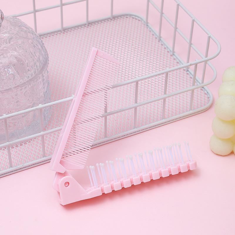 

1Pcs Simple and Anti Static Plastics Portable Home Outdoor Hair Comb for Hair Accessories Multi Color Folding Hair Comb