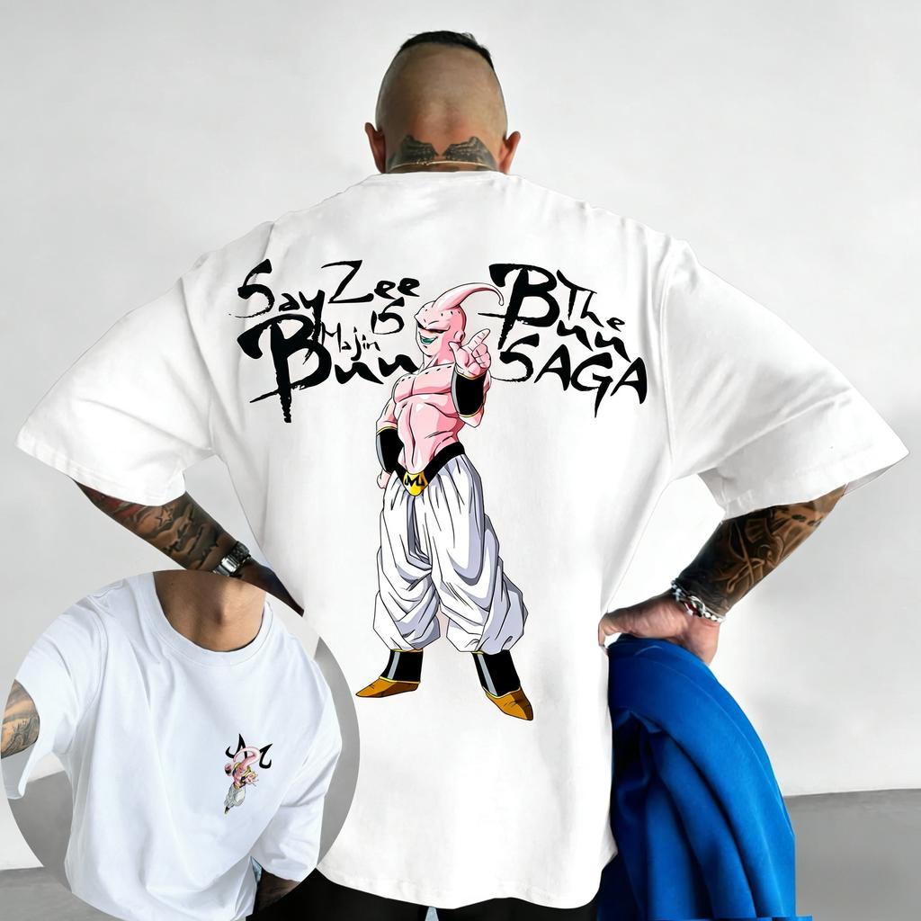 Dragon Ball Goku Potisk Krátký rukáv Bandai Volné Pánské a Dámské 2026 Léto Prodyšné Sportovní Módní Bavlněné Tričko
