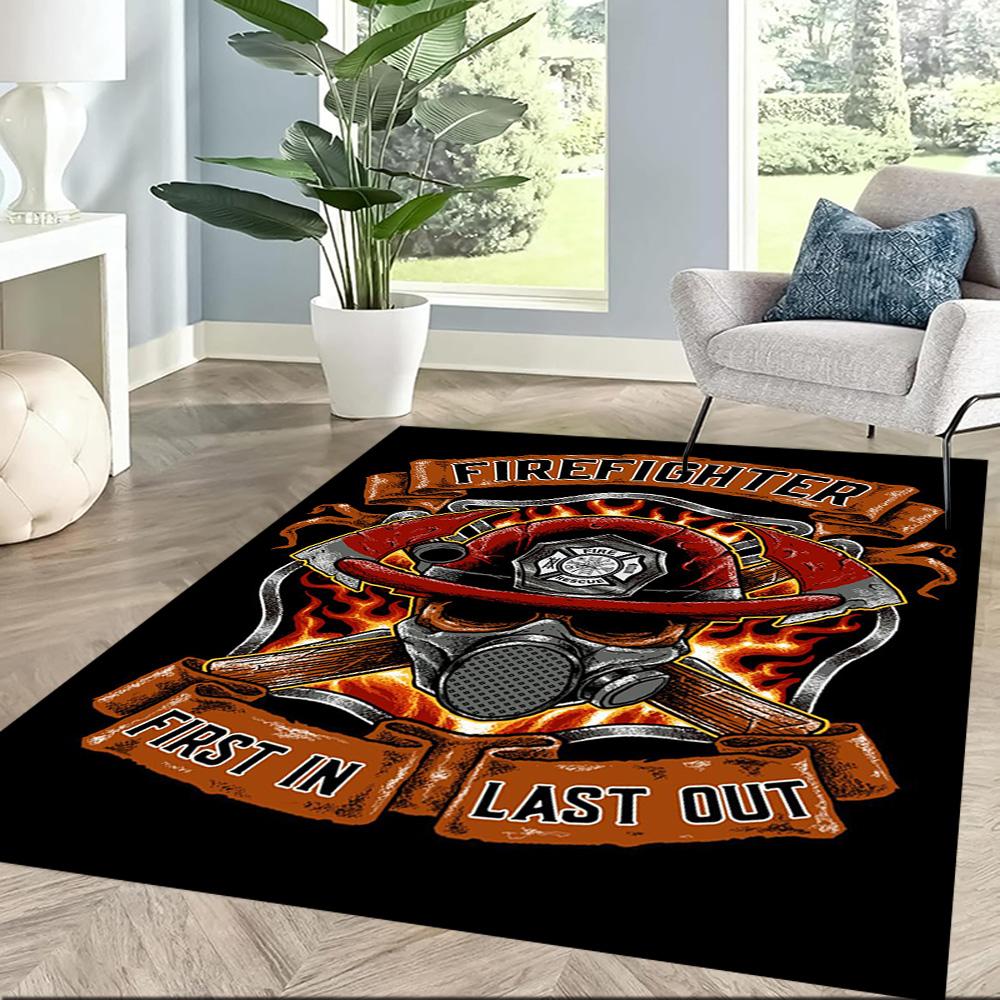 Haz-mat Skull And Axes Floor Mats for Living Room, Bedroom and Room Decoration Are Suitable for Gifts.