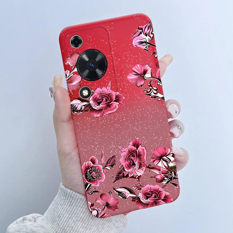 Case For Huawei Nova Y72 Butterfly Floral Girl Design Soft TPU Silicone Back Cover For Huawei Nova Y 72 MGA-LX3 Enjoy 70 Fundas