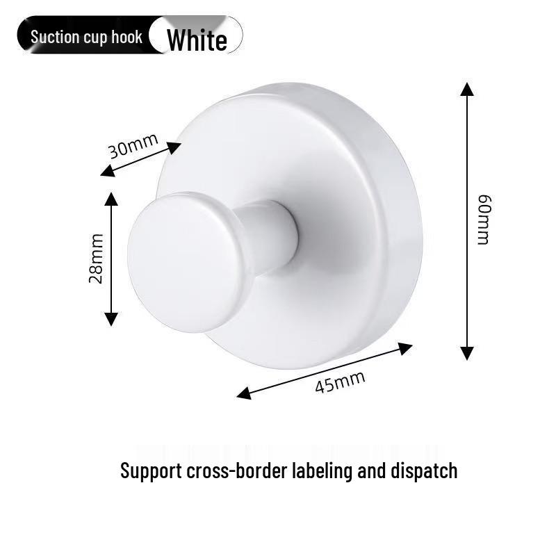 Stainless Steel Traceless Suction Cup Hook for Kitchen & Bathroom