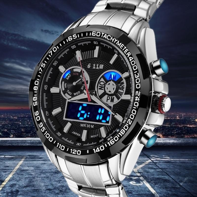 Multifunction Wristwatches For Men Outdoor Waterproof Watches uygun