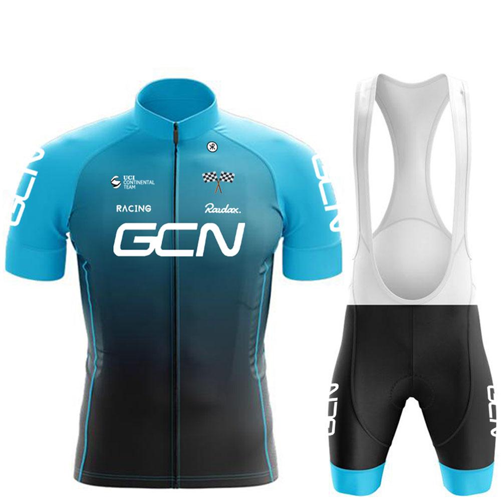 Nytt Herre Sykkelsett Landeveissykkel Pustende Sykkeltrøye Korte Ermer Sykkelsett Sommer Sykkel Lag Treningsdrakt