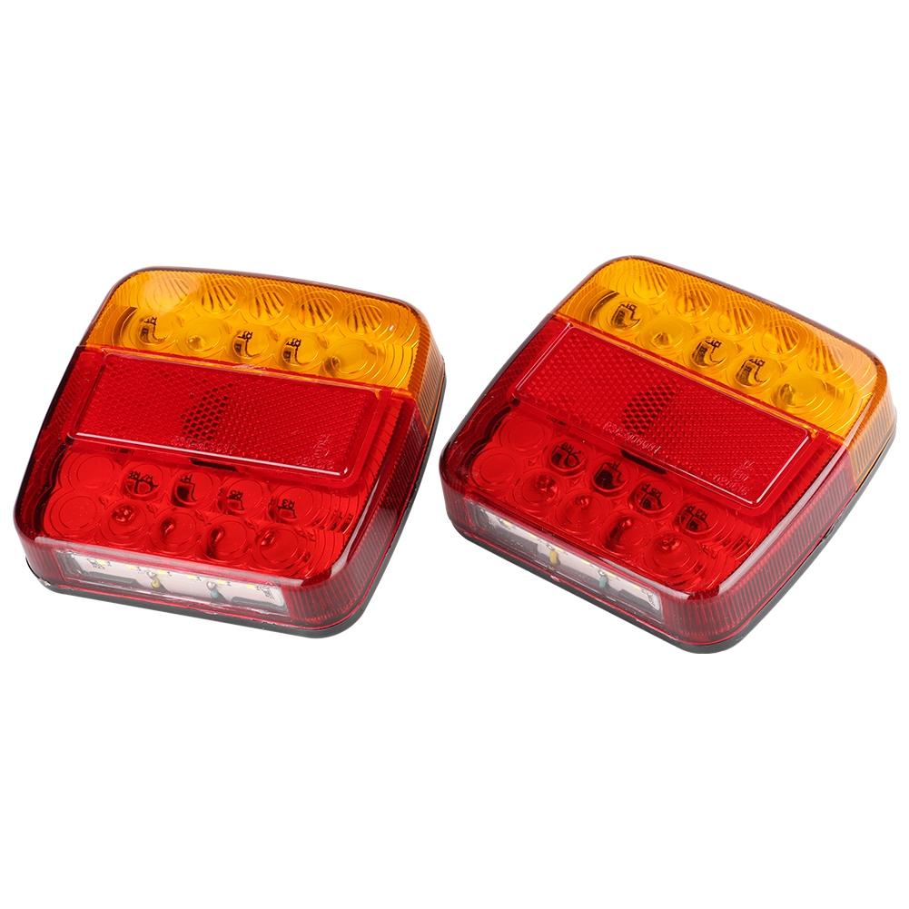 

2 шт. 12 В 20 светодиодов двойного цвета задние фонари для грузовика с прицепом(красно-желтая крышка лампы)