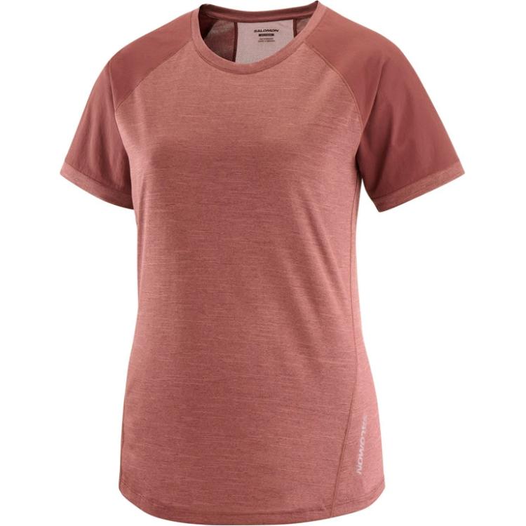 

Salomon Round Neck Pullover Short Sleeve T-Shirt Women T-Shirts Brown LC2306500 M
