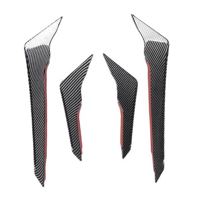 1 Pair Front Bumper Side Spoiler Aerodynamic Left Right Front Bumper Side Air Vent Trim Fin Decor