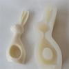 3D Easter Bunny Candle Silicone Mold Cute Rabbit Aromatic Candle Plaster Mould DIY Handmade Soap Making Tool Baking Cake Decor