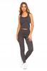 Women's Sleeveless Top T-Shirt Graphite Shirt MORAJ S/M GRAPHITE