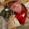 Ribbon Bow Velvet Candy Box Dust Protect Drawstring Bag Portable Bag Candy Pouch  Jewelry Storage