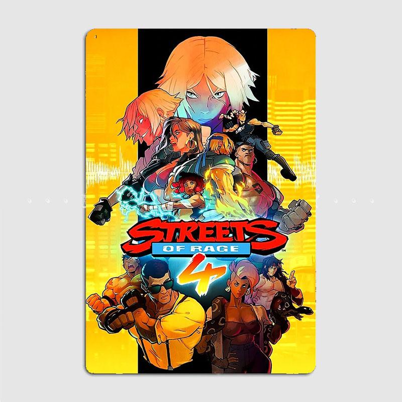 

Streets of rage four Retro Classics Game Metal Poster Sign Club Wall Art Decor Custom Tin Sign Room Decor Home Decor 7.9x11.8In(20x30cm)
