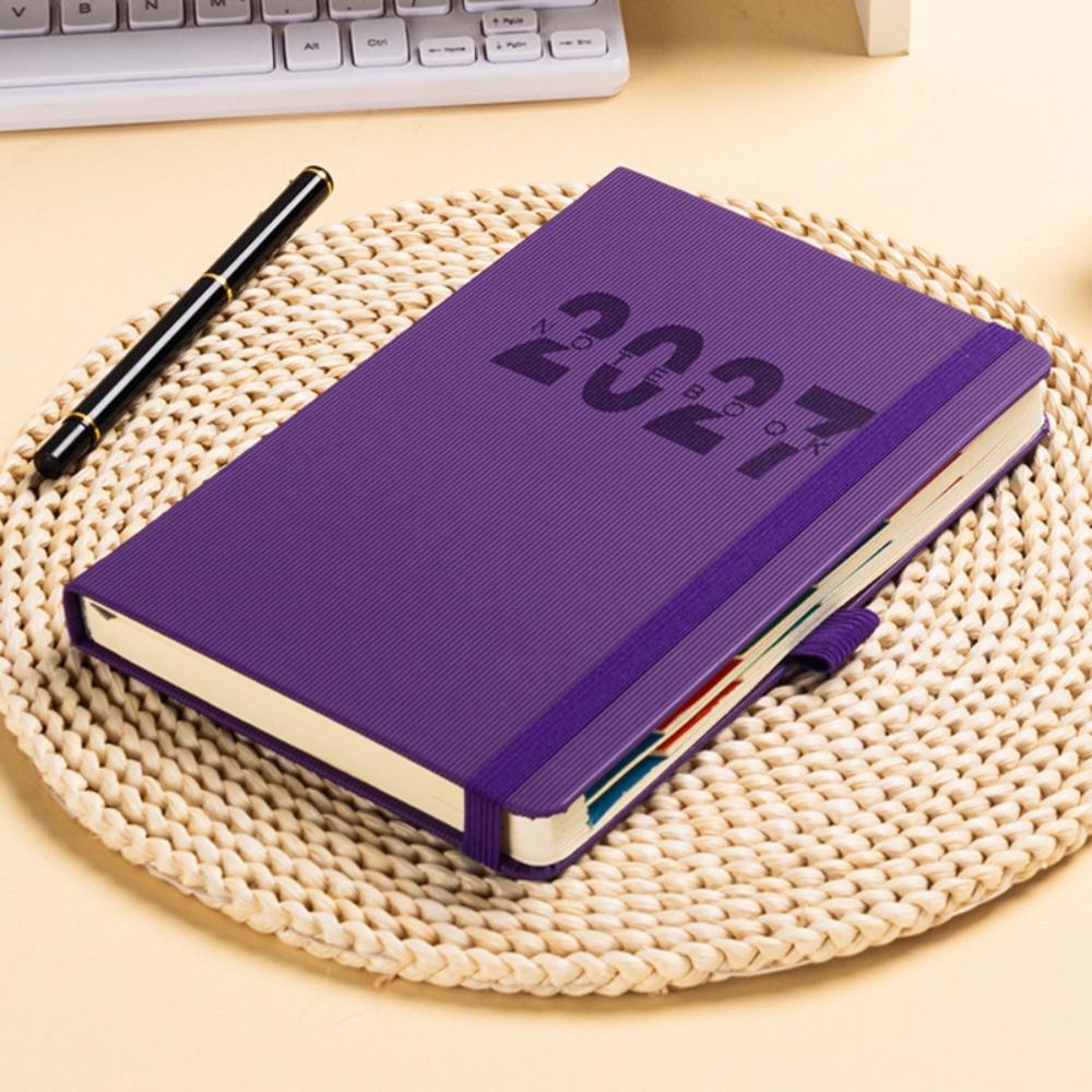 365 Days 2027 Planner A5 Agenda Book Portable English Planner  Students фиолетовый