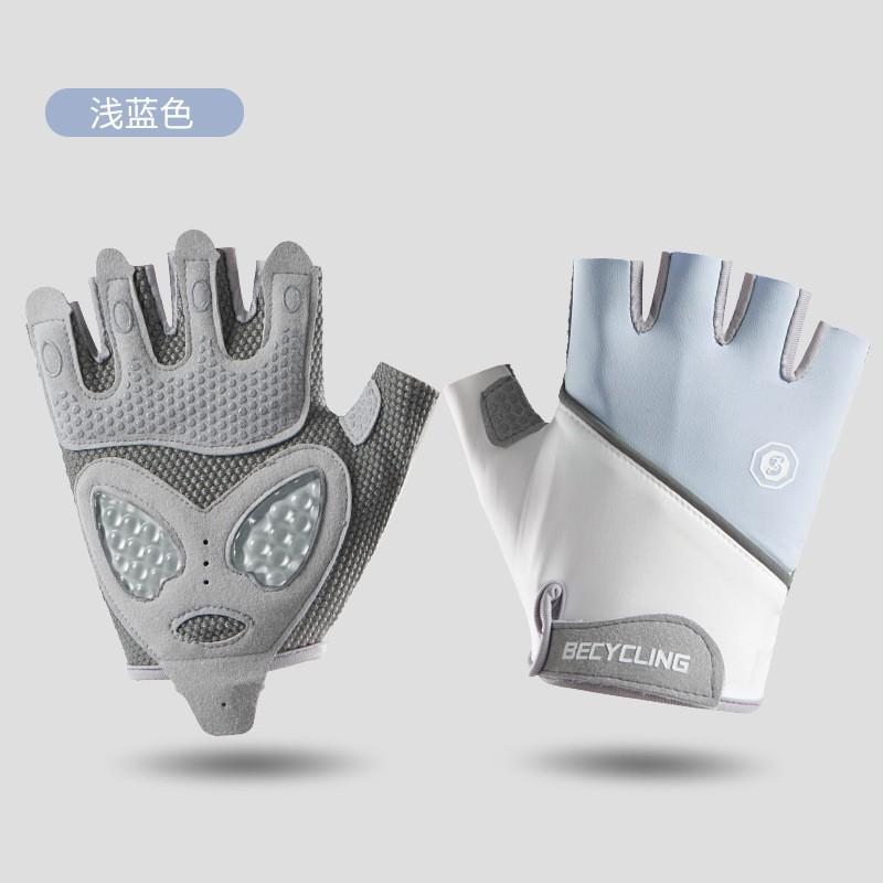 Men Women Gym Workout Gloves Half-Finger Breathable Anti-Slip Shock Absorption Fitness Training Cycling Outdoor Sports