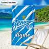 1PC Custom Name Beach Towel Zenit FC Crest Beach Towel, Suitable for Camping, Travel, Beach Accessories, Super Absorbent, Family Gift