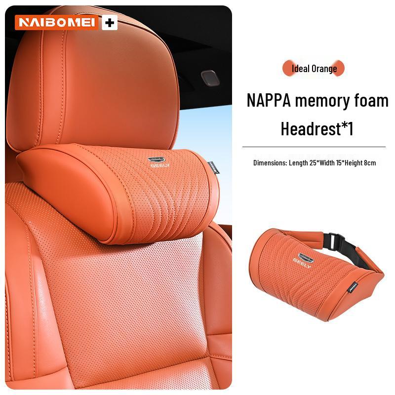 Neck & Lumbar Support Headrest for Geely Xingyue, Binyue, Emgrand, Borui, Geometry, and ICON Series Car Seats