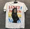 Janet Jackson Janet Jackson Portrait Ethnic Singer Print Shortsleeved Unisexs And Unisexs Streetstyle Textured Tshirt Trend