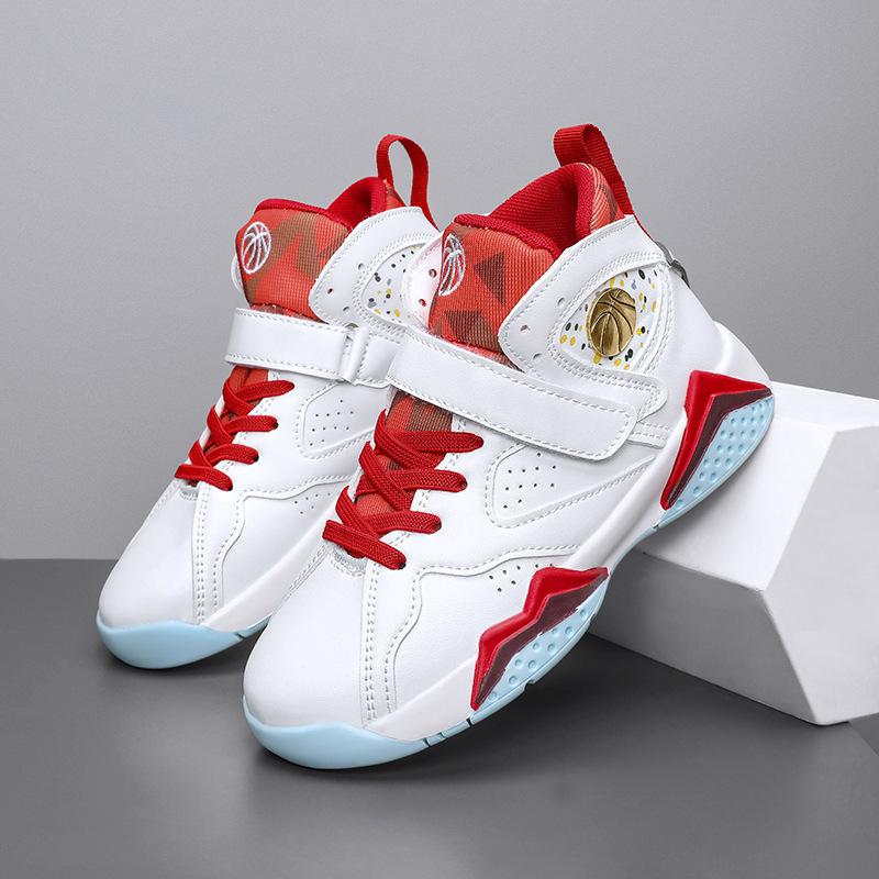 

Boys Basketball Shoes Children Comfortable Non Slip Sports Tennis Shoes Sneakers Running Kids Walking Shoe 38 красный