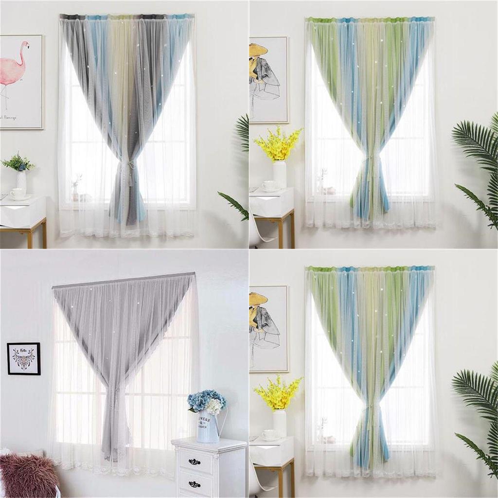 Elegant Opaque Self-adhesive Curtains For Enhanced Privacy In Bedrooms