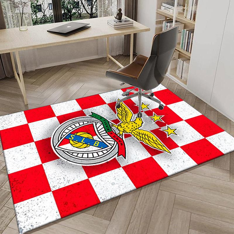 Ben Football Crest Printed Area Rug for Office, Chair Rug, Decorative Carpet Floor Mat, Large Size Fan gifts Christmas gifts