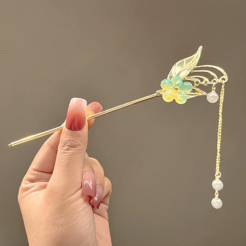 Double Layered Flower Lace Hollowed Pleated Ballet Lace Scrunchies Sweet Gentle Low Ponytail Head Ties New Accessories for Women