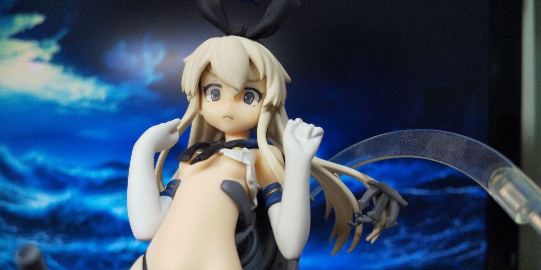 

[USED] figFIX 001 Bonus Face Parts Shimakaze Half-Damaged Ver. figma Compatible