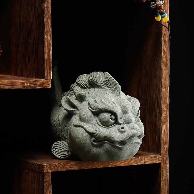 Creative Fish Dragon Animal Tea Pet Tea Play Decoration Fish Tank Landscaping Office Desktop Decoration Housewarming Gift