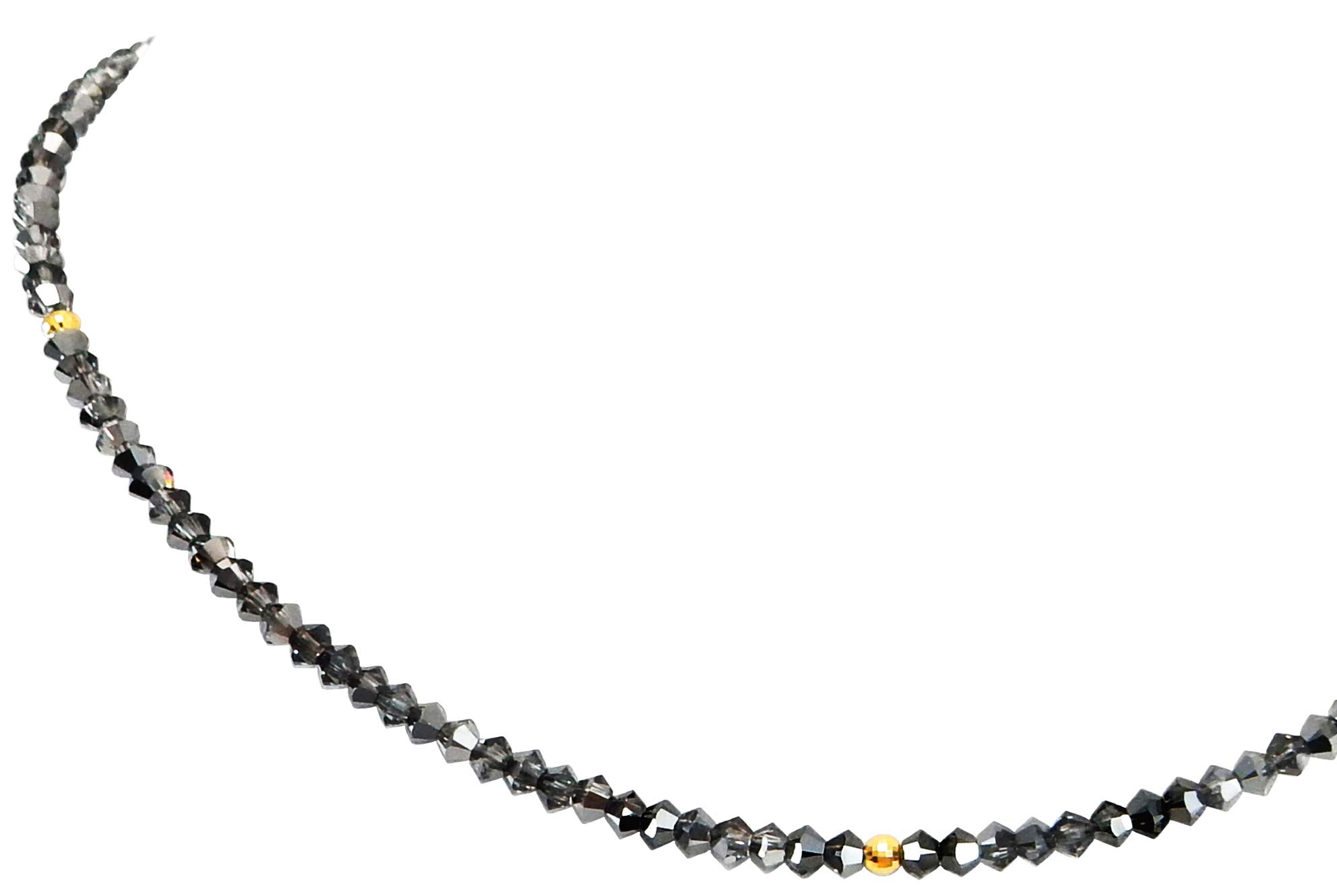 

Кольцо Royal Jewelry 3 мм из 18-каратного золота зеркальной огранки со сверкающим черным бриллиантом и хрустальным ожерельем [ROYAL JEWELRY] (Желтое золото, 42) чёрный