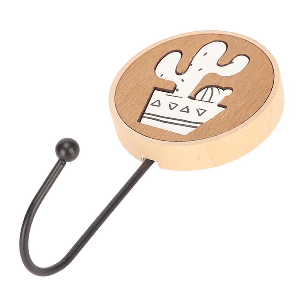 Cute Animal Wood Hooks Cartoon Strong Adhesion Polishing Wood Hooks Wall Hooks for Bedroom Kitchen