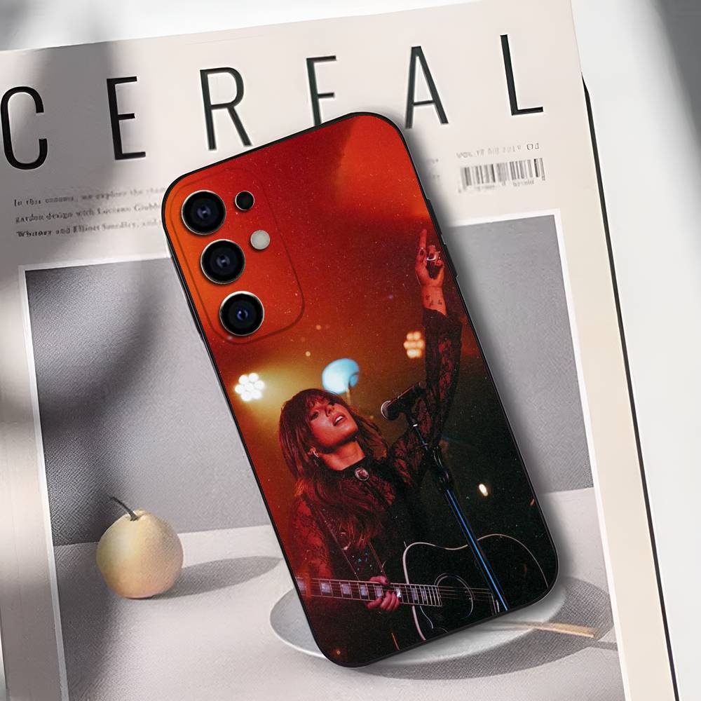 E-Ella L-Langley Singer Phone Case For Samsung S25,S24,S21,S22,S23,S30,Ultra,S20,Plus,Fe,Lite,Soft Black Cover