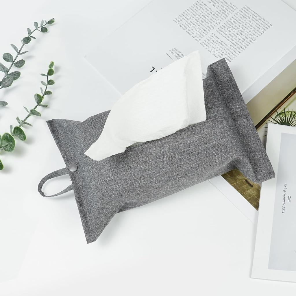 kakaforsa Toilet Paper Holder Reble Tissue Holder Travel Tissue Holder Wall Hanging Tissue Box Cover Toilet Paper Storage Rectangle Napkin Holder