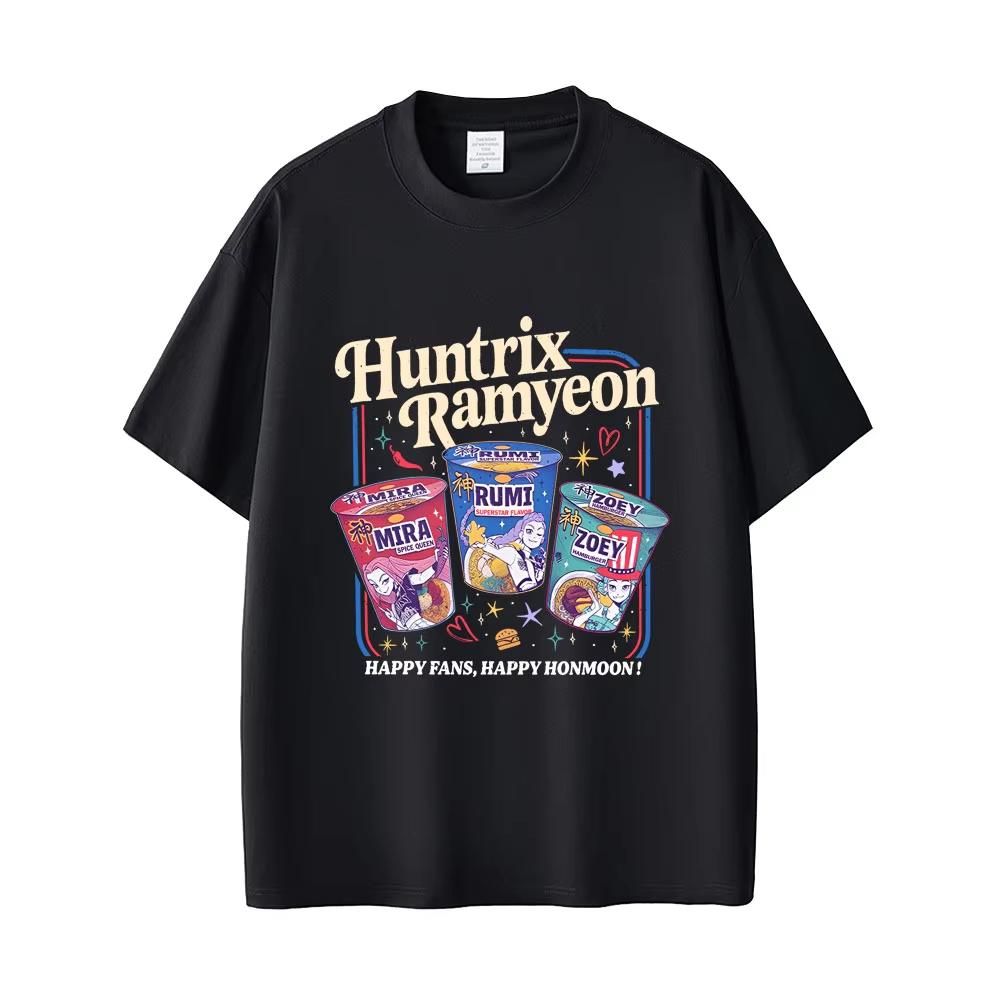 

Hot Sale Kpop Demon Hunters Rumi Mira Zoey Funny Meme Cotton T-shirts Men s Women Cartoon Fashion Trend Streetwear Gift for Fans S