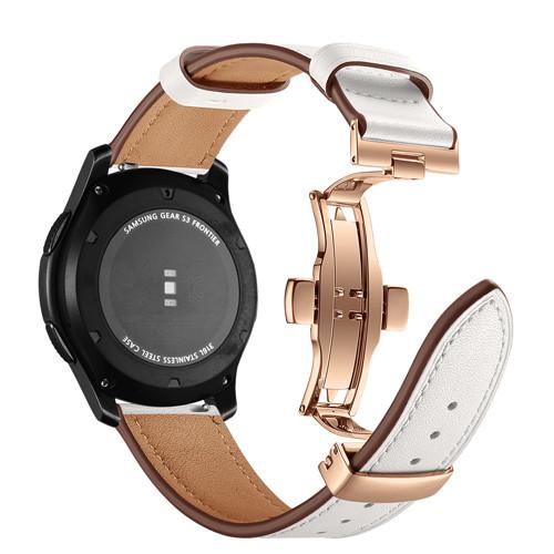 Italy Leather Strap For Samsung Galaxy Watch 3 45mm/46mm Gear S3 Frontier Belt Bracelet Huawei gt-2-2e-Pro 46 Mm 22mm Watch Band