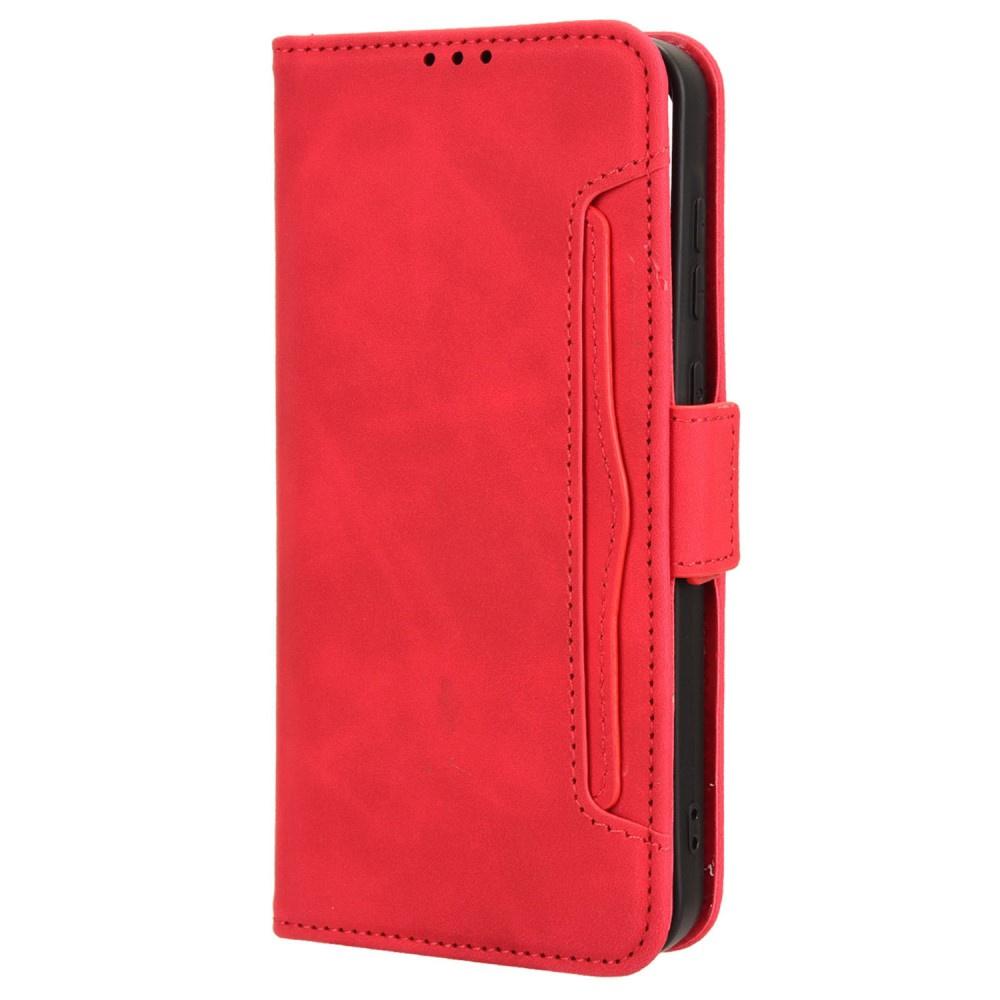 Flip Case for Samsung Galaxy A55 5G, Card Slot, Red