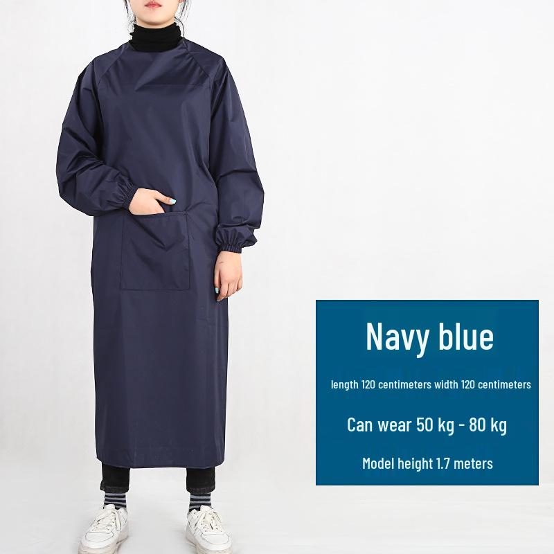 Unisex Waterproof Oil-Proof Long Sleeve Apron for Kitchen and Home