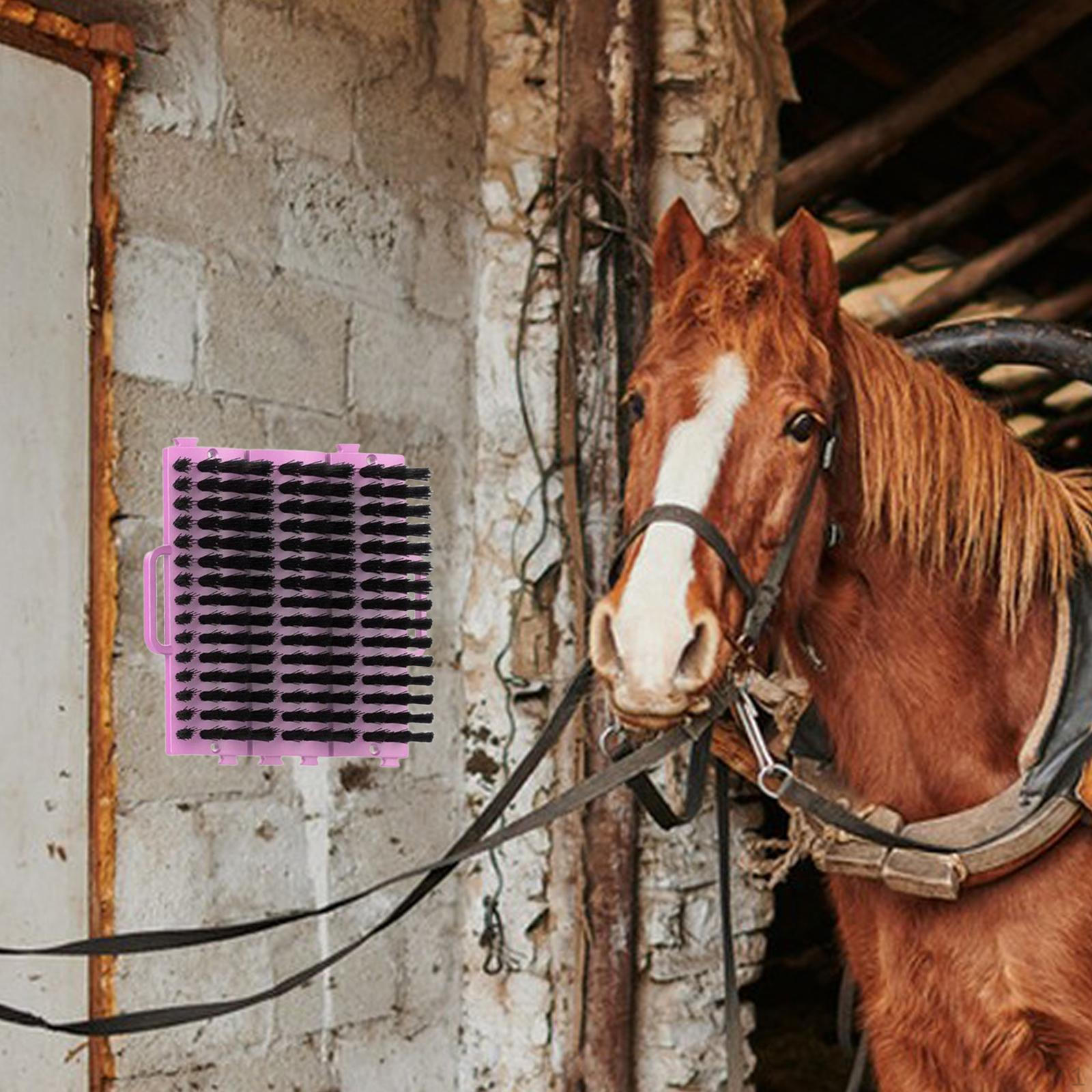 

Щетка для верховой езды для лошадей и домашних животных Инструмент для ухода за собаками и кошками Pink Red