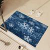 Christmas Door Mat Washable Outdoor Indoor Entrance Carpet Rug Home Decoration Floor Mat for Front Door Hallway Bathroom