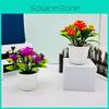 Rose Artificial Bonsai Potted Plant For Office Desk And Gift For Flower Lovers