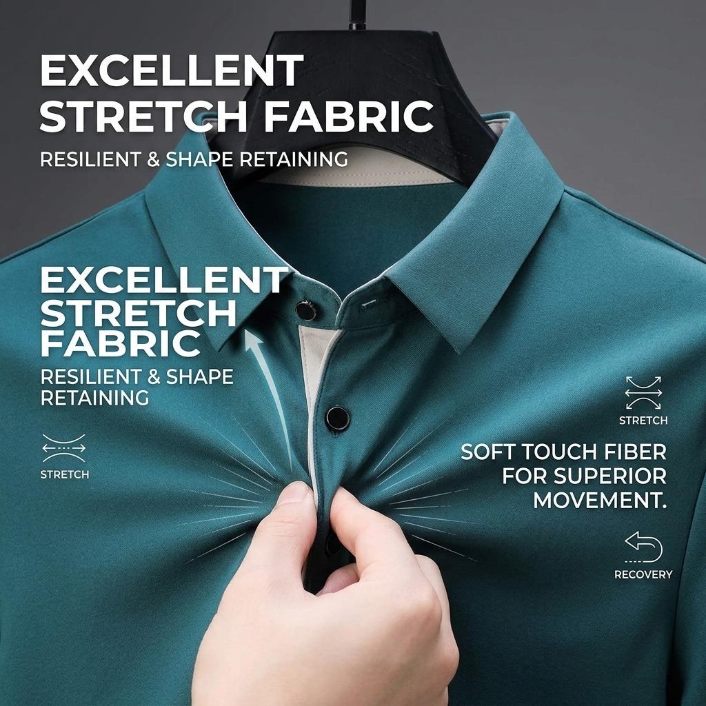 Summer New Men'S Short-Sleeve T-Shirt POLO Shirt Business Casual Fashion Versatile Short-Sleeve Tee For Middle-Aged Men