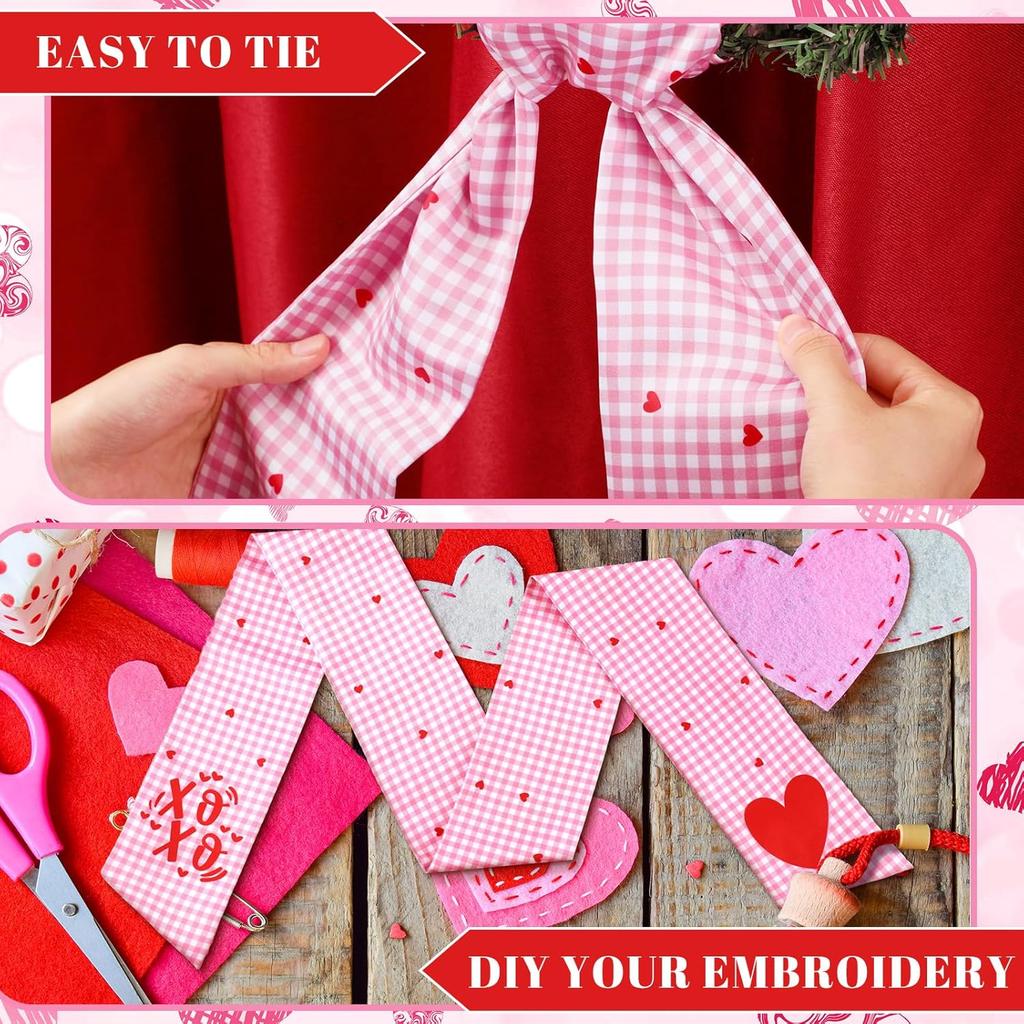 VitalCozy Wreath Sash for Front Door Wreath Satin Sash for Embroidery Monogram Garland Ribbon Accessories Xmas Party Yard Doorway Indoor Outdoor Wall