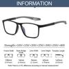 Photochromic Multifocal Anti-blue Light Reading Glasses Men Women Ultralight TR90 Sport Presbyopia Eyeglasses Far Sight To +4.0