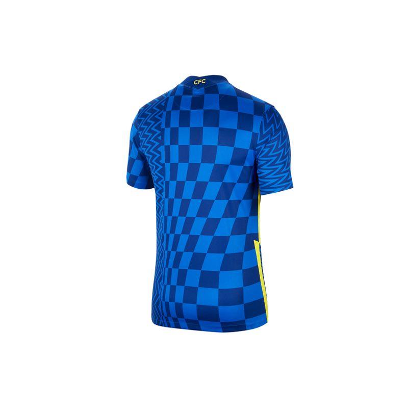Nike Chelsea FC Home Stadium Jersey 21/22 Season Breathable Straight Fit Men Sports Jersey Blue CV7889-409